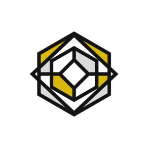 Hexagon Glass Vector Logo